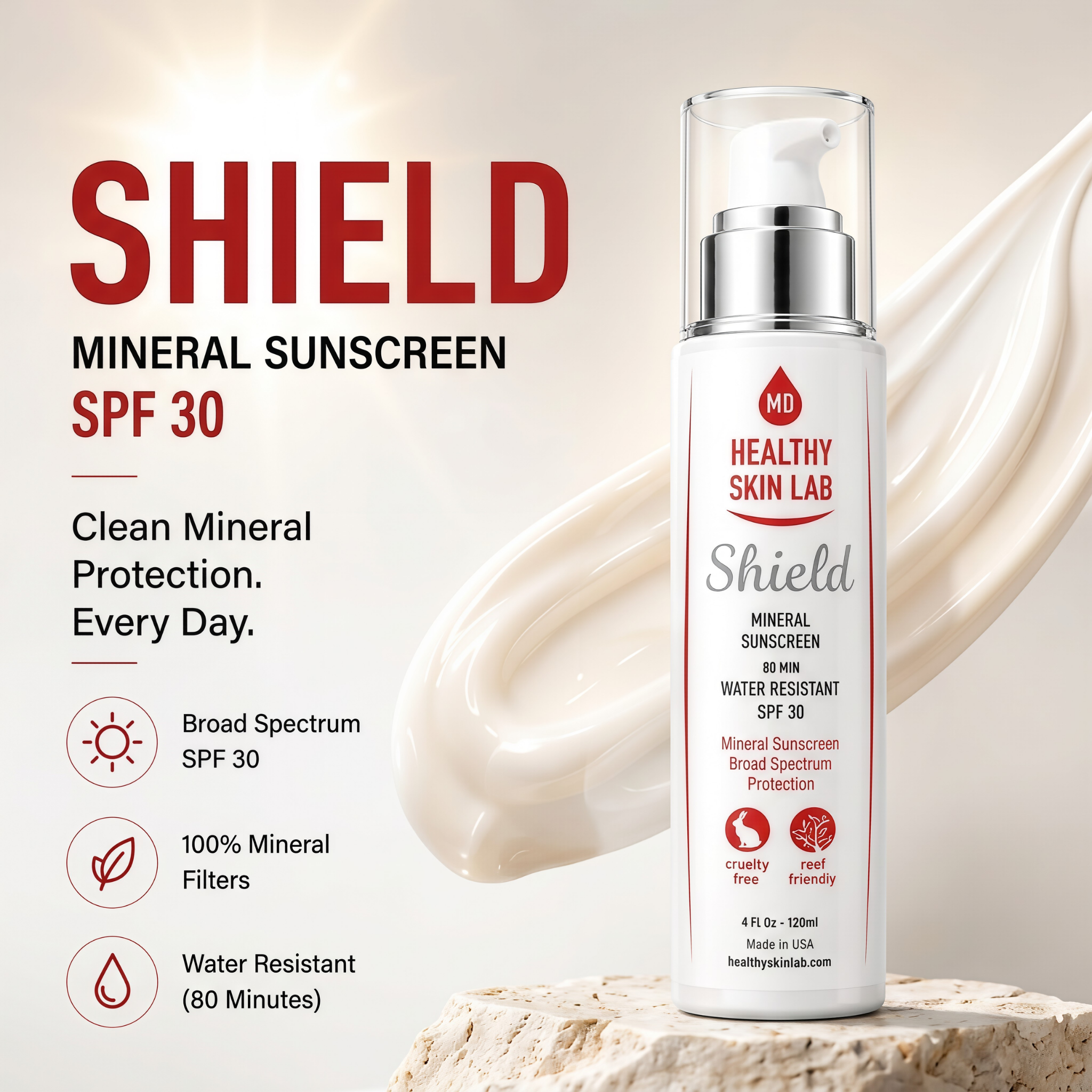 Shield Mineral Sunscreen (SPF 30)