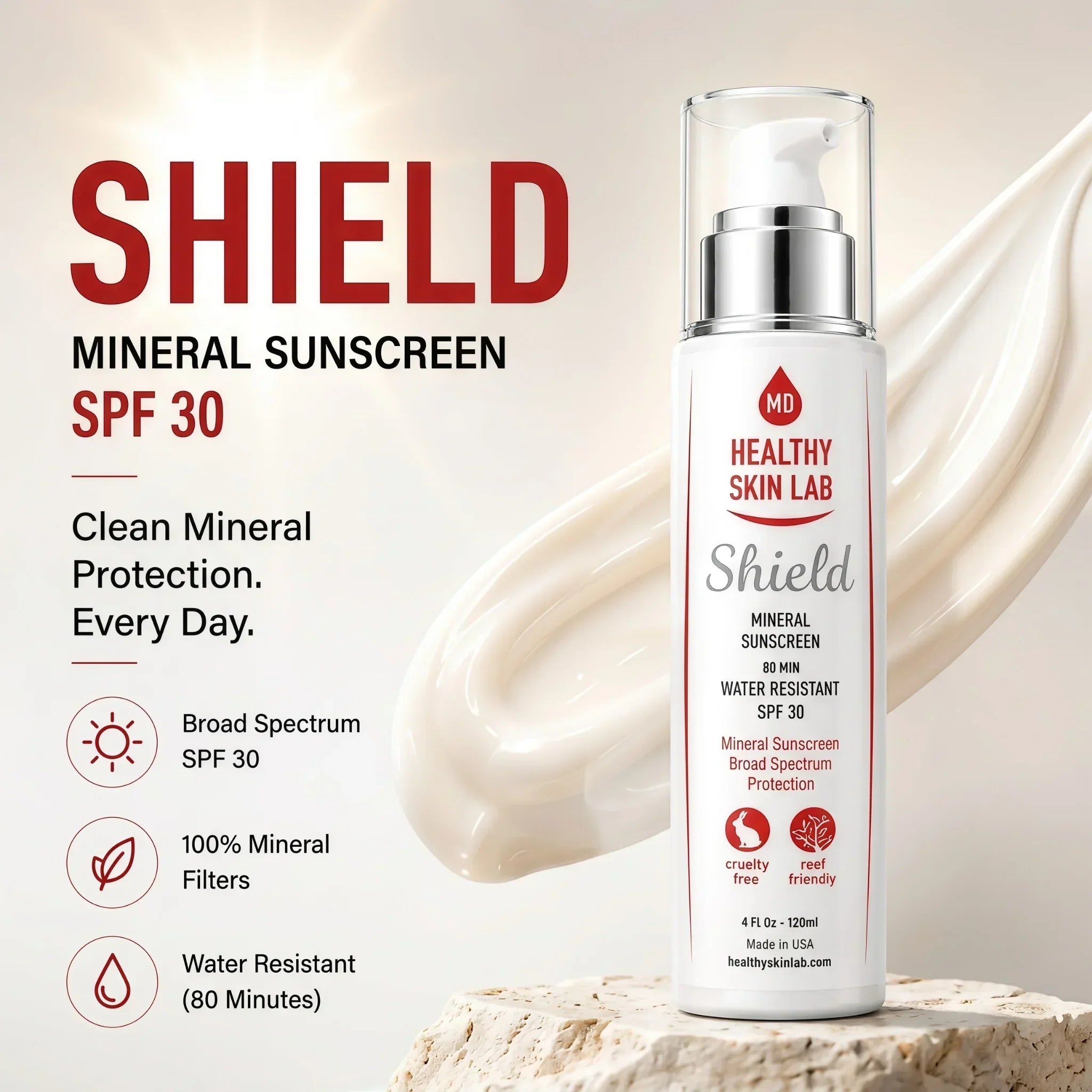 Shield Mineral Sunscreen (SPF 30)