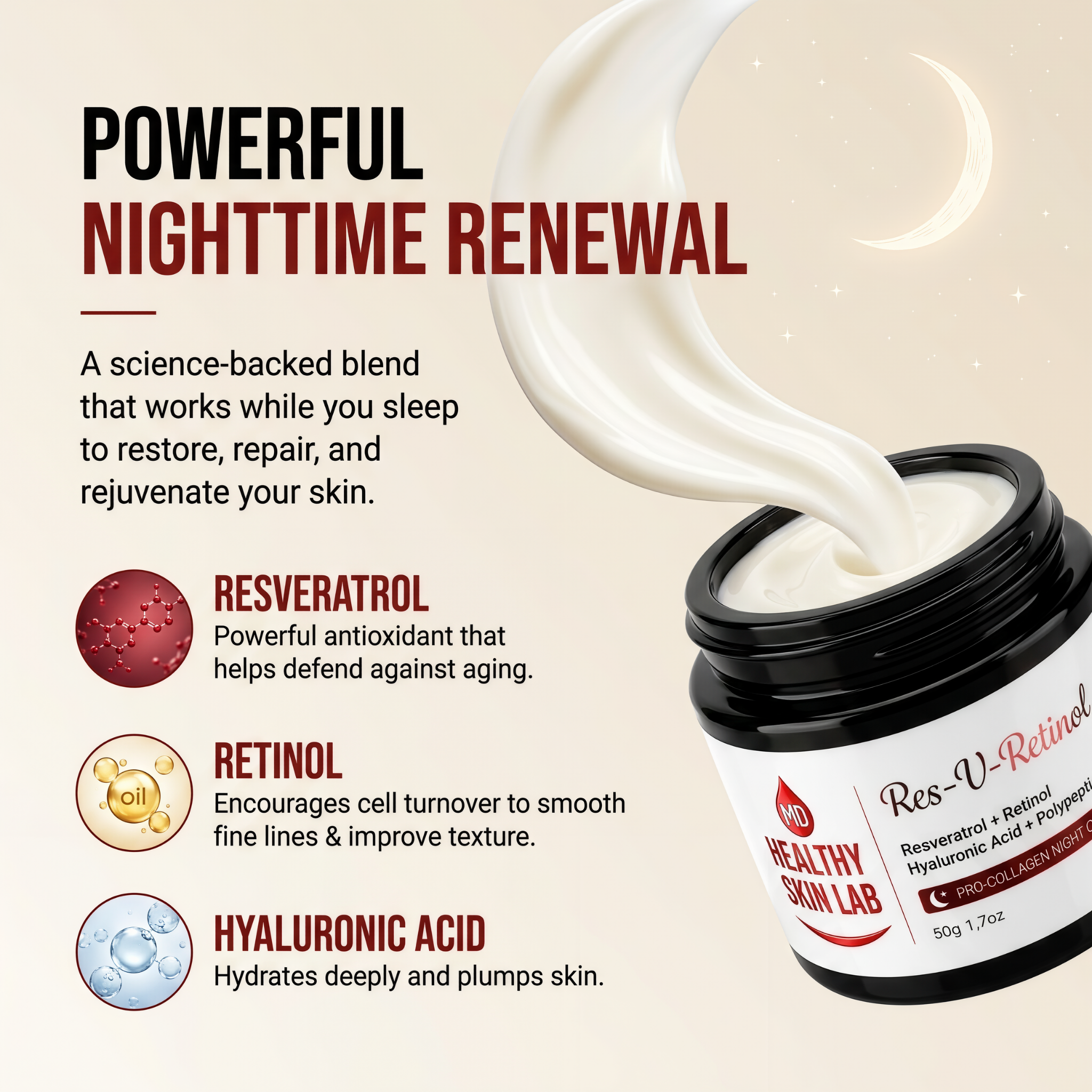 Res-V-Retinol Night Cream