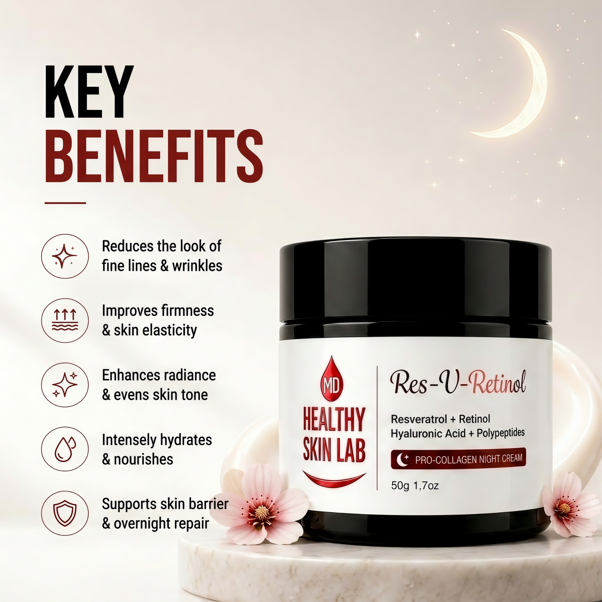 Res-V-Retinol Night Cream