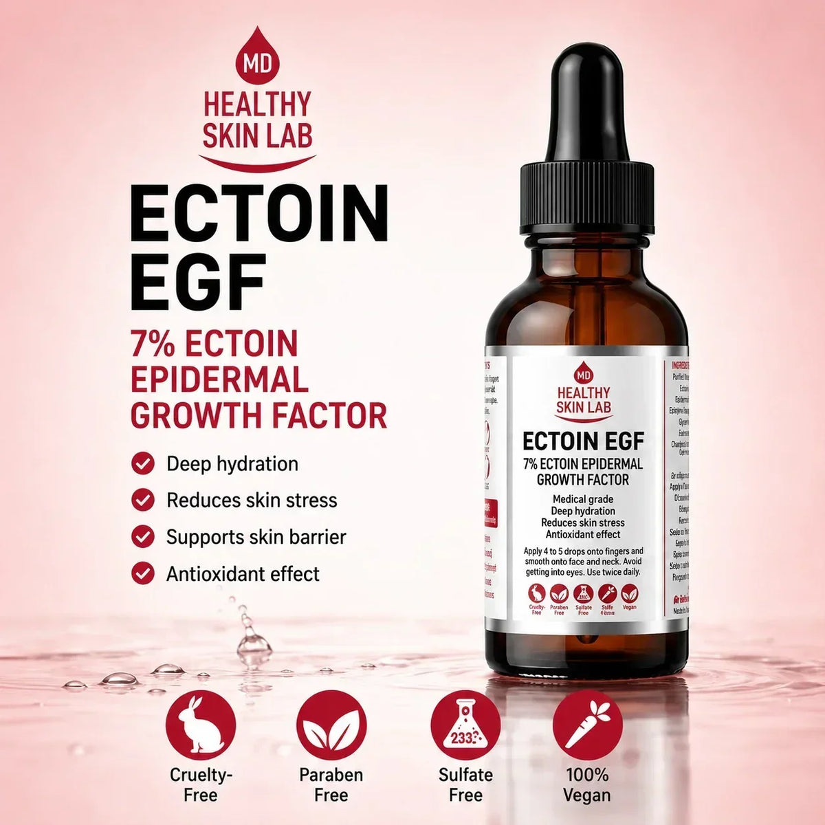 Healthy Skin Lab Ectoin EGF serum deep hydration benefits